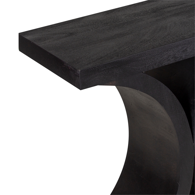 Porter Designs Brockton Solid Mango Wood Console Table - Black