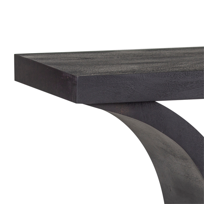 Porter Designs Brockton Solid Mango Wood Console Table - Black