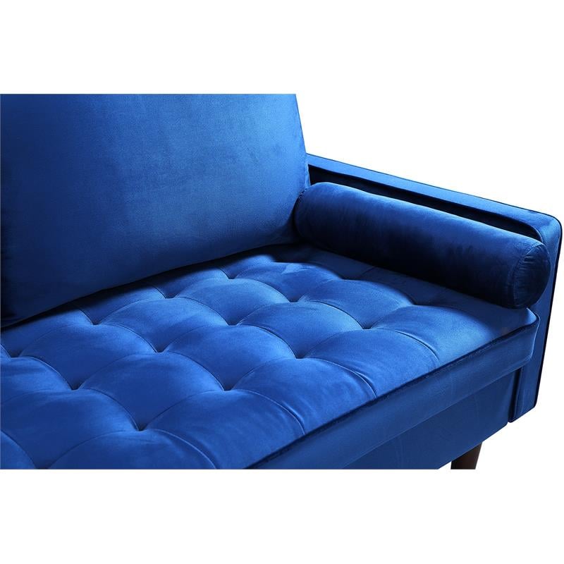 Kingway Furniture Velvet Genoa living room Loveseat in Blue