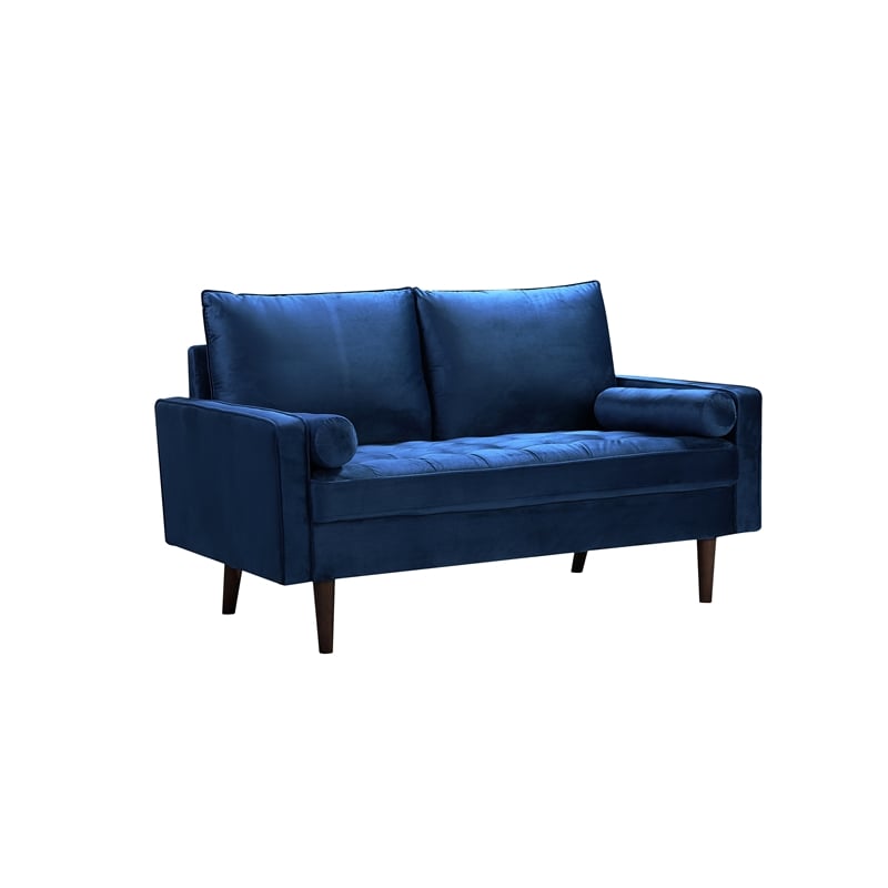 Kingway Furniture Velvet Genoa living room Loveseat in Blue