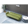 Kingway Furniture Jeffery Velvet Convertible Sofa in Army Green