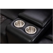 Ilyiano Two Tone Faux Leather 3-PC Livingroom Reclining Set In Black