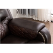 Ilyiano Two Tone Faux Leather Three-PC Livingroom Reclining Set In Brown