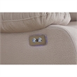 Kingway Adrien Fabric Power Recliner With USB in Gray