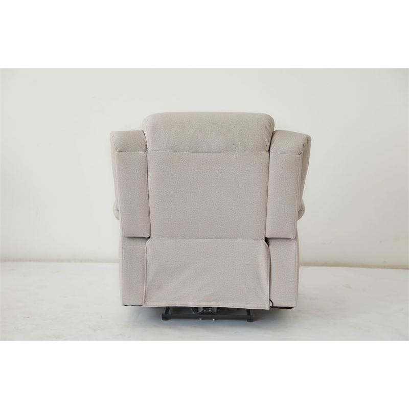 Kingway Adrien Fabric Power Recliner With USB in Gray