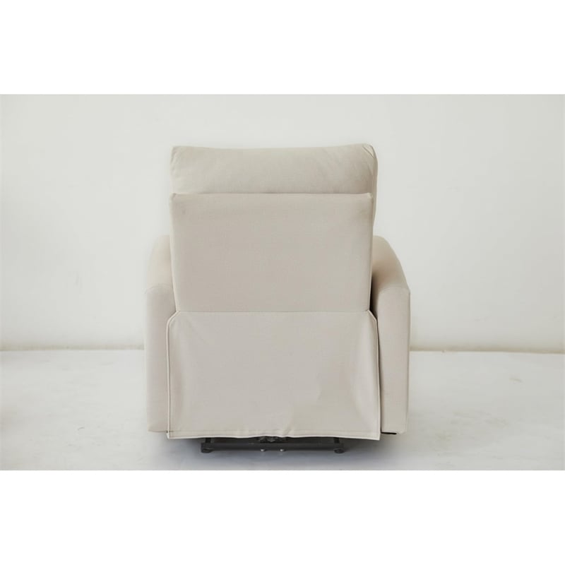 Kingway Arindel Fabric Power Recliner With USB in Beige