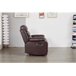 Luxury Faux Leather Recliner Chair with LED Lights