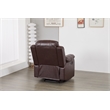 Luxury Faux Leather Recliner Chair with LED Lights