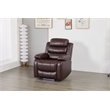 Luxury Faux Leather Recliner Chair with LED Lights
