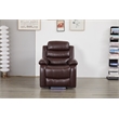 Luxury Faux Leather Recliner Chair with LED Lights