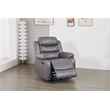 Luxury Faux Leather Recliner Chair with LED Lights