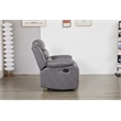 Luxury Faux Leather Recliner Chair with LED Lights