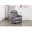 Luxury Faux Leather Recliner Chair with LED Lights