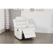 Luxury Faux Leather Recliner Chair with LED Lights