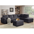 Oversized Corduroy  L Shaped Sectional Sofa Couch  For Living Room