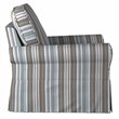 Sunset Trading Horizon Fabric Slipcovered Swivel Rocking Chair in Brown