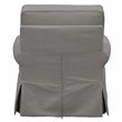 Sunset Trading Horizon Fabric Slipcovered Swivel Rocking Chair & Ottoman in Gray