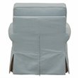Sunset Trading Horizon Fabric Slipcovered Swivel Rocking Chair in Ocean Blue