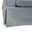 Sunset Trading Horizon Fabric Slipcovered Swivel Rocking Chair in Ocean Blue