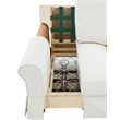 Sunset Trading Horizon Fabric Slipcovered Swivel Rocking Chair in Navy Blue