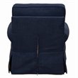 Sunset Trading Horizon Fabric Slipcovered Swivel Rocking Chair in Navy Blue