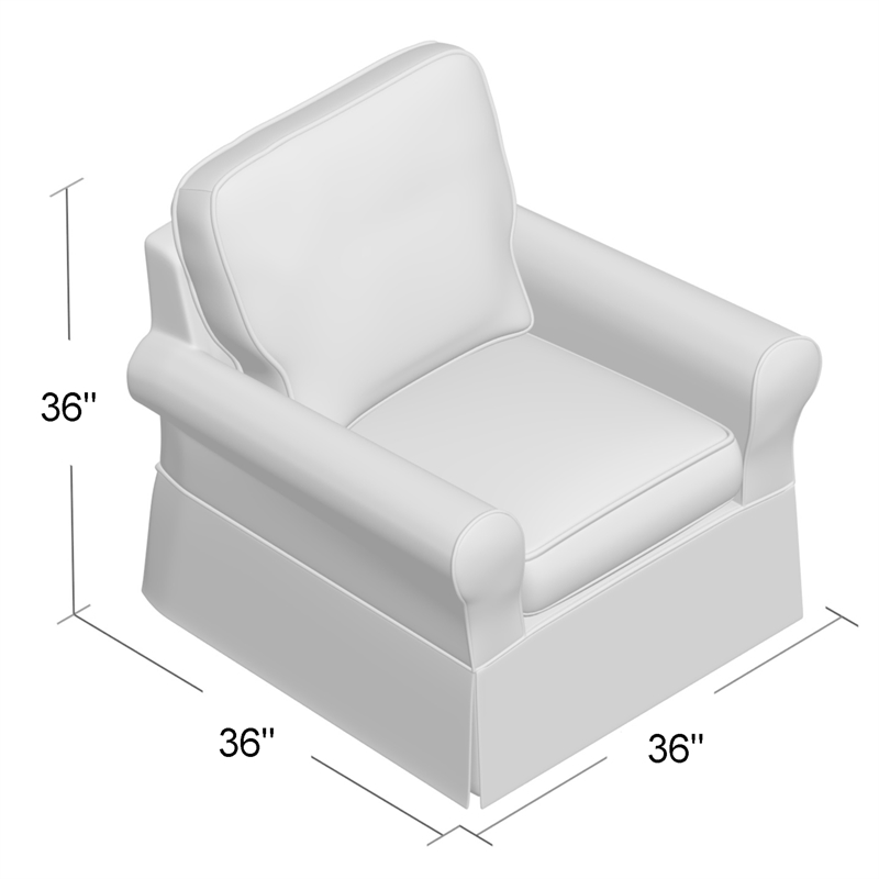 Sunset Trading Horizon Fabric Slipcovered Swivel Rocking Chair in Warm White