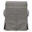 Sunset Trading Horizon Fabric Slipcovered Swivel Rocking Chair in Gray
