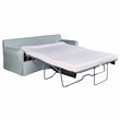 Sunset Trading Horizon Fabric Slipcover Reversible Chaise Sleeper Sofa in Blue