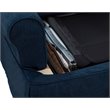 Sunset Trading Horizon Fabric Slipcovered Reversible Chaise Sleeper Sofa in Navy