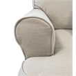 Sunset Trading Horizon T-Cushion Fabric Slipcovered Sofa in Light Gray