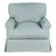 Sunset Trading Horizon 4-Piece Fabric Slipcovered Living Room Set in Blue