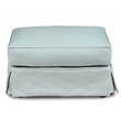 Sunset Trading Horizon 4-Piece Fabric Slipcovered Living Room Set in Blue