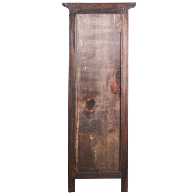 Sunset Trading Cottage Tall 2-Door Wood Storage Cabinet in Raftwood Brown Wood