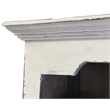 Sunset Trading Cottage Narrow Transitional Bookcase in Distressed White Wood