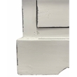 Sunset Trading Cottage Narrow Transitional Bookcase in Distressed White Wood