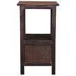 Sunset Trading Cottage 2-Drawer Wood End Table in Distressed Black and Brown