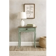 Sunset Trading Cottage Transitional Wood Table with Limewash Top in Bahama Green