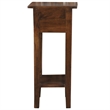 Sunset Trading Cottage Narrow Wood Side Table in Old Java Brown/Antique Iron