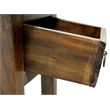 Sunset Trading Cottage Narrow Wood Side Table in Old Java Brown/Antique Iron