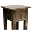 Sunset Trading Cottage Narrow Wood Side Table in Raftwood Brown/Antique Iron