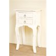 Sunset Trading Cottage Farmhouse Wood Table in Distressed Antique White