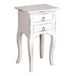 Sunset Trading Cottage Farmhouse Wood Table in Distressed Antique White