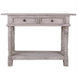 Sunset Trading Cottage Farmhouse Wood Console Table in Natural Limewash