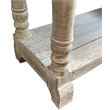 Sunset Trading Cottage Farmhouse Wood Console Table in Natural Limewash
