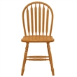 Selections Arrowback Windsor Dining Side Chair in Light Oak Solid Wood Set of 2