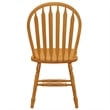 Selections Arrowback Windsor Dining Side Chair in Light Oak Solid Wood Set of 2