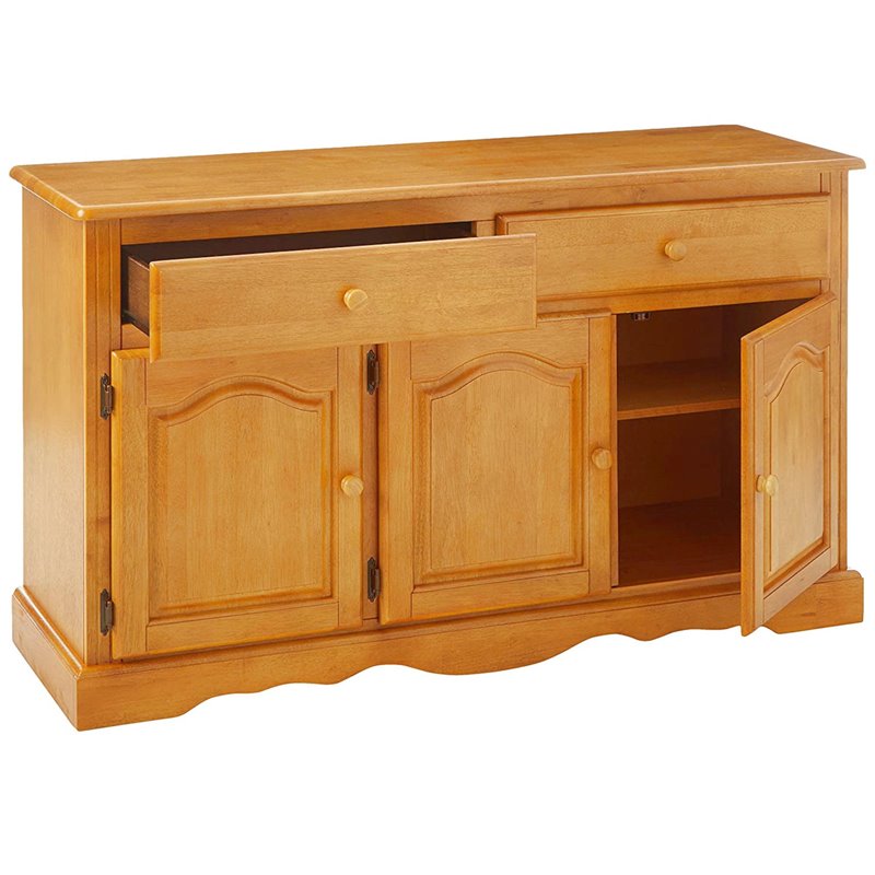 Sunset Trading Oak Selections Oak Selections Wood Treasure Buffet in Light Oak