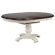 Sunset Trading Andrews 7PC Round/Oval Extending Dining Set Off White/Brown Wood