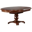 Sunset Trading Andrews 5PC Round/Oval Wood Extendable Dining Table Set in Brown