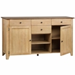 Sunset Trading Brook Amish Style Wood Sideboard Buffet Server in Pecan & Wheat Finish